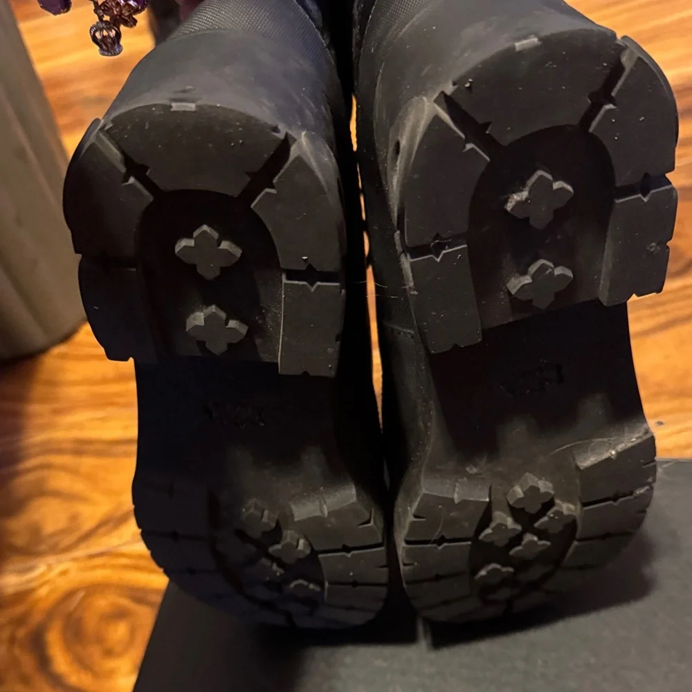 Coach Royce Sig Black Monogram Combat Boots - Picture 14 of 16